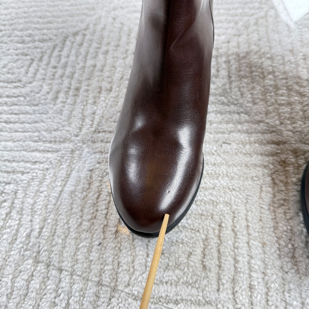 Comfort Plus Predictions Ankle Boots Womens 9.5W Brown Wedge Zip Comfort Bootie - Picture 3 of 16